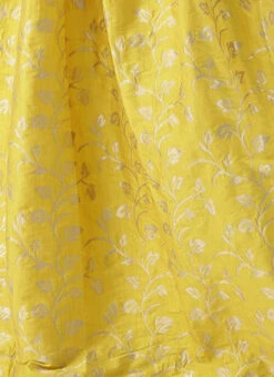 Yellow Taffeta Jacquard Skirt Festive Wear -C Bazaar Shop Yellow Taffeta Jacquard Skirt WBBS02306478 rrc4