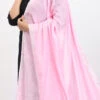 Baby Pink Linen Cotton Dupatta Work Wear