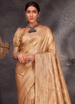 Beige Kanjivaram Silk Weaving Saree Festive Wear -C Bazaar Shop beige kanjivaram silk weaving saree sasacu8038 b