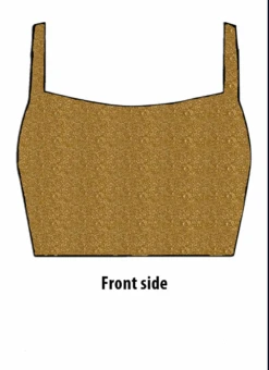 Beige N Gold Sequins Embroidered Georgette Blouse Party Wear -C Bazaar Shop beige n gold sequins embroidered georgette blouse BLBS02207351 b