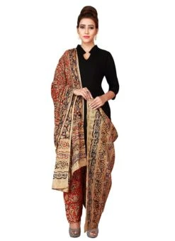 Beige N Orange Cotton Patiala Pant After Six Wear -C Bazaar Shop beige n orange cotton patiala pant wbpat015 u