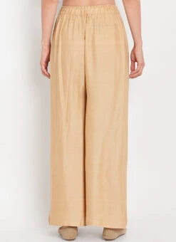 Beige Rayon Palazzo Pant Work Wear 7 Beige Rayon Palazzo Pant Work Wear -C Bazaar Shop beige rayon palazzo suit wbdmf637 b