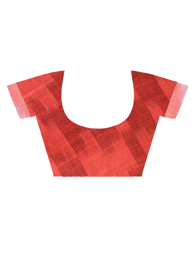 Black And Red Blended Cotton Sari After Six Wear 1 Black And Red Blended Cotton Sari After Six Wear