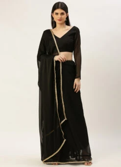 Black Art Silk A Line Lehenga Festive Wear -C Bazaar Shop black art silk a line lehenga ghsrk174134 u