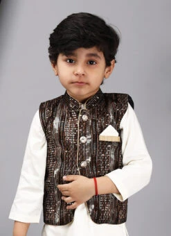 Black Art Silk Sequins Bandi Set Party Wear -C Bazaar Shop black art silk sequins bandi set kdbdsof1128 b