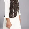 Black Art Silk Sequins Bandi Set Party Wear