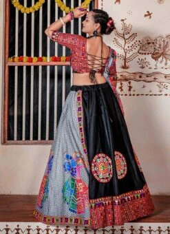 Black Blended Cotton Kutch Work Chaniya Choli Festive Wear 7 Black Blended Cotton Kutch Work Chaniya Choli Festive Wear -C Bazaar Shop black blended cotton kutch work chaniya choli ghsrk174989 b