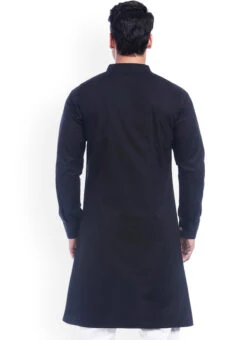 Black Cotton Kurta -C Bazaar Shop black cotton kurta kudmf641 b