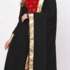 Black Georgette Patch Work Anarkali Suit Work Wear