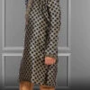 Black Jacquard Silk Boys Kurta Pyjama Party Wear