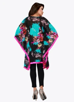 Black N Blue Georgette Kaftan After Six Wear 7 Black N Blue Georgette Kaftan After Six Wear -C Bazaar Shop black n blue georgette kaftan kfmnc004 b
