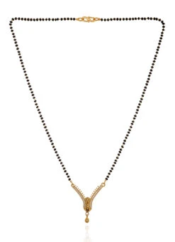 Black N Gold Mangalsutra Set -C Bazaar Shop black n gold mangalsutra set jymshof90004 b