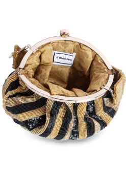 Black N Golden Designer Clutch