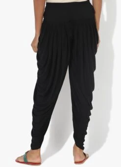 Black Rayon Dhoti Pant Work Wear -C Bazaar Shop black rayon dhoti pant wbdmf1112bk b