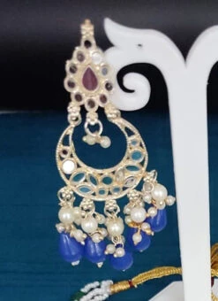 Blue Necklace Set Party Wear