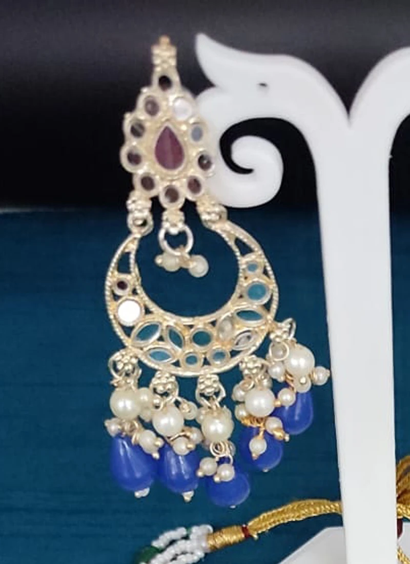 Blue Necklace Set Party Wear 1 Blue Necklace Set Party Wear