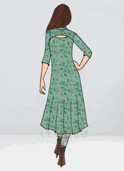 Ethnovog Straight Pant Suit Party Wear