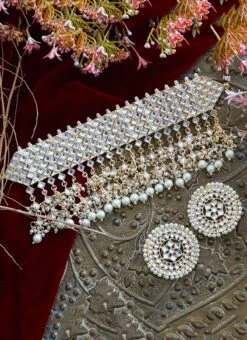 Bridal Designer Choker Set Party Wear -C Bazaar Shop bridal designer choker set jyddrj9848h b