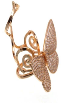 Copper Golden Brass Stones Ring Party Wear