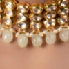 Cream Kundan N Beads Choker Set Party Wear