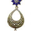 Designer Blue Dangler Earrings Festive Wear