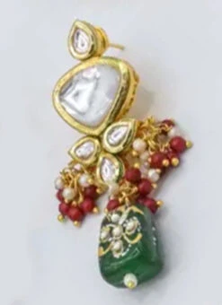 Designer Dark Green Beads Choker Set Party Wear