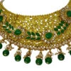 Designer Dark Green Necklace Set Party Wear