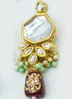 Designer Dark Wine Beads Choker Set Party Wear