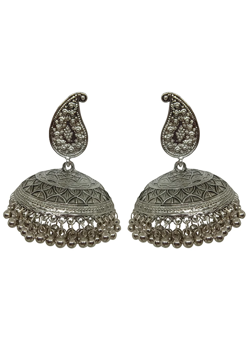 Designer Mango Motif Jumka Earrings Festive Wear 3 Designer Mango Motif Jumka Earrings Festive Wear - Image 3