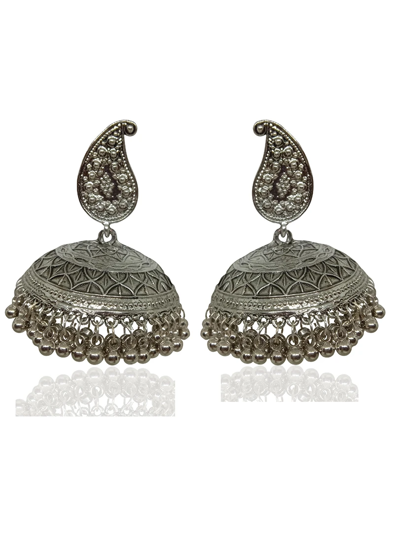 Designer Mango Motif Jumka Earrings Festive Wear 2 Designer Mango Motif Jumka Earrings Festive Wear - Image 2