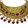 Designer Maroon Necklace Set Party Wear