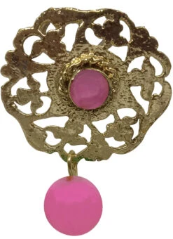 Designer Pink Stud Earrings Festive Wear
