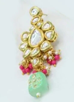 Designer Sea Green Beads Choker Set Party Wear