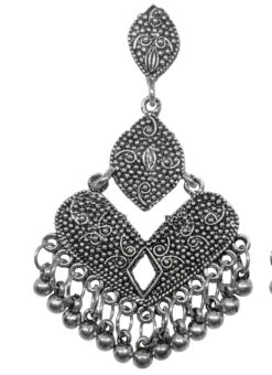 Designer Silver Dangler Earrings After Six Wear