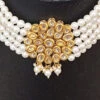 Designer White Beads Choker Set Party Wear