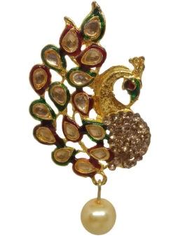 Designer White Stud Earrings Festive Wear