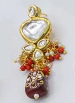 Designer Wine Beads Choker Set Party Wear