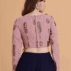 Dusty Pink Georgette Embroidered Blouse Festive Wear