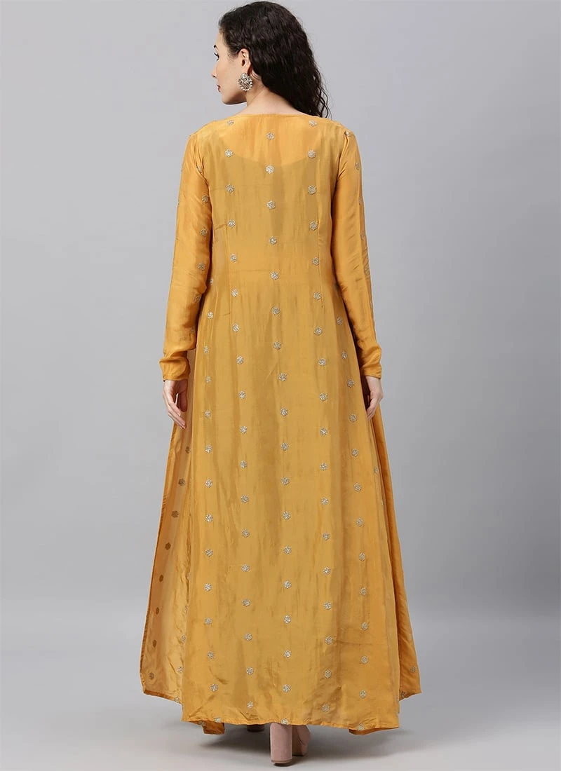 Embroidered Crop Top N Palazzo Bottom With Jacket Festive Wear 4 Embroidered Crop Top N Palazzo Bottom With Jacket Festive Wear - Image 4