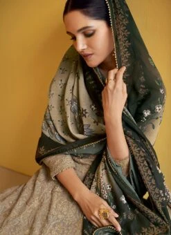 Fawn Brown Georgette Embroidery Long Choli Lehenga Party Wear -C Bazaar Shop fawn brown georgette embroidery long choli lehenga ghska41575218 b