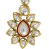 Gold Alloy Kundan Necklace Party Wear