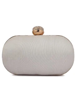 Gold Art Silk Clutch Party Wear -C Bazaar Shop gold art silk clutch hbdacs515 b