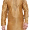 Gold Art Silk Kurta