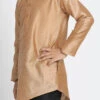 Gold Art Silk Kurta Pyjama