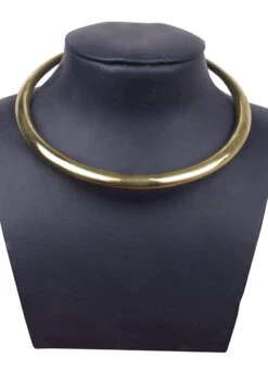 Gold Choker Necklace Party Wear -C Bazaar Shop gold choker necklace jynmpf9549 b