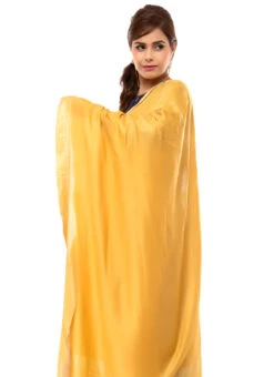 Gold Cotton Slub Weaving Work Dupatta Work Wear -C Bazaar Shop gold cotton slub weaving work dupatta dpdmimfd088 b