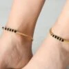 Gold Designer Anklets Festive Wear