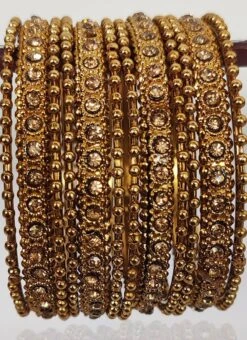 Gold Designer Bangles Wedding Wear
