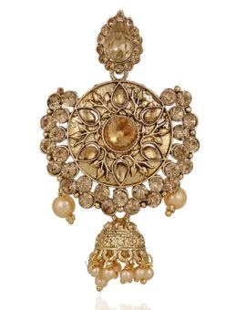 Gold N Beige Danglers