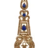 Gold N Blue Danglers Festive Wear